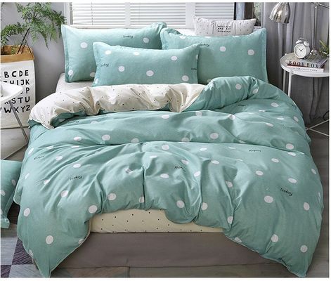 Set de ropa de cama de impresión de poliéster personalizado con 2 fundas de almohada y cremallera de suministro directo