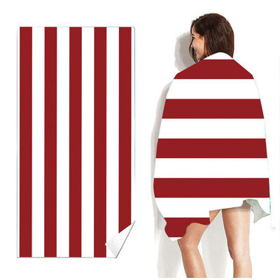 Diseño personalizado toalla de playa de microfibra envío rápido tamaño grande ideal para deportes de verano