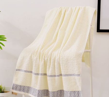 Toallas faciales de lujo tejidas con algodón 100% peinado hipoalergénico y diseño