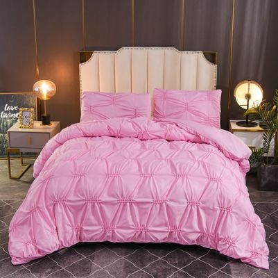 100% de poliéster de color sólido Fern Flower Craft Set de ropa de cama para uso doméstico estilo sencillo