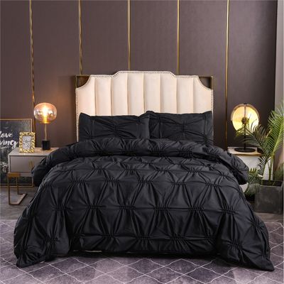 100% de poliéster de color sólido Fern Flower Craft Set de ropa de cama para uso doméstico estilo sencillo