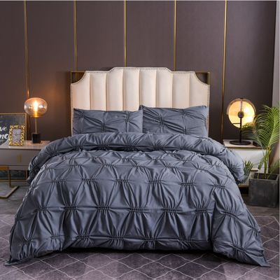 100% de poliéster de color sólido Fern Flower Craft Set de ropa de cama para uso doméstico estilo sencillo