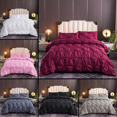 100% de poliéster de color sólido Fern Flower Craft Set de ropa de cama para uso doméstico estilo sencillo