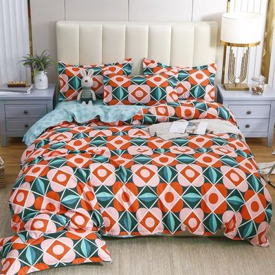 40S Cuenta de tejido 200TC Cuenta de hilos Super King Set de ropa de cama impresa Diseños de cubierta de lujo