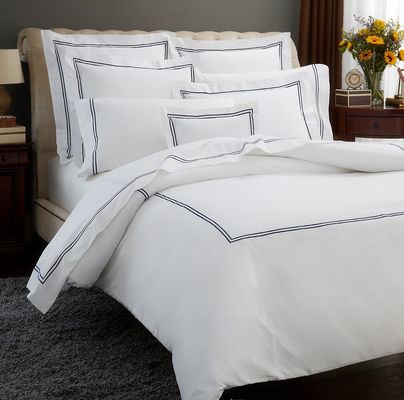 Nantong lujoso set de ropa de cama de edredón con costuras bordadas cubiertas para cama de tamaño king