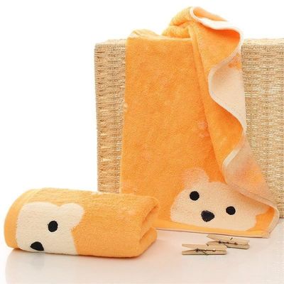 Hotel y necesidad de viaje Toalla de fibra de bambú con adorable diseño de dibujos animados de animales