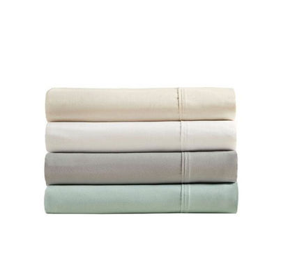 Cama de cama plana de bambú puro suave con bolsillos profundos Set de ropa de cama reina para el hogar