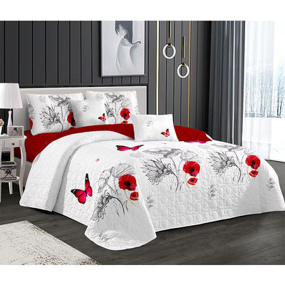 Set de ropa de cama de cama de uso doméstico personalizado con tecnología de costura ultrasónica