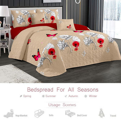 Set de ropa de cama de cama de uso doméstico personalizado con tecnología de costura ultrasónica