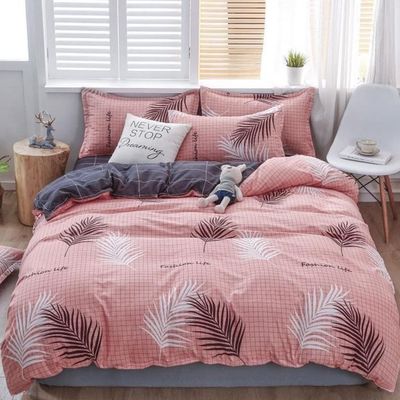 Conjunto de ropa de cama permeable al aire Suministro hotelero 100% de lujo Cubierta de edredón 4 piezas Conjunto de sábanas