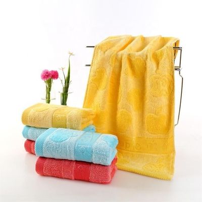 Toalla de baño de fibra de bambú de colores personalizados para hombres y mujeres adultos