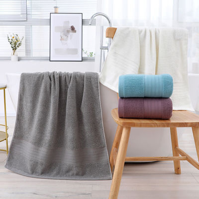 Tejido de algodón ultrablando para toallas de baño en rosa amarillo y azul a precios