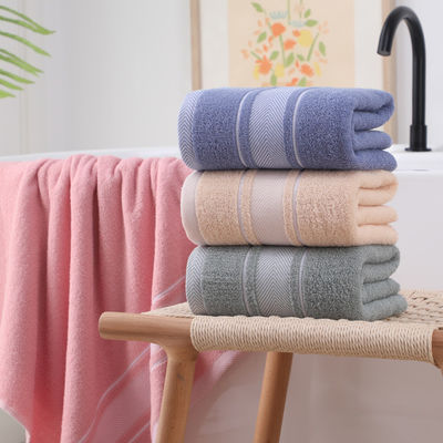 Tejido ultrablando para toallas de baño en material de algodón teñido