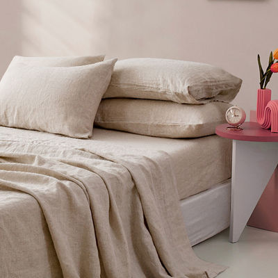 Sostenible 100% natural de lino puro de cáñamo 170 Gsm de lino de manta de cama