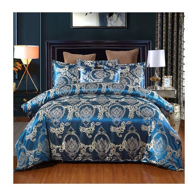 Oeko-tex Certified Europe Style Jacquard Satin Silk Comforter Sets para ropa de cama de hotel