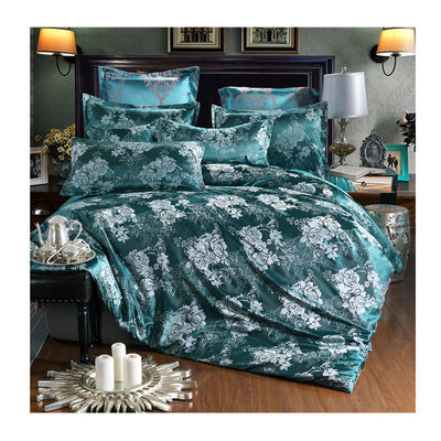 Oeko-tex Certified Europe Style Jacquard Satin Silk Comforter Sets para ropa de cama de hotel