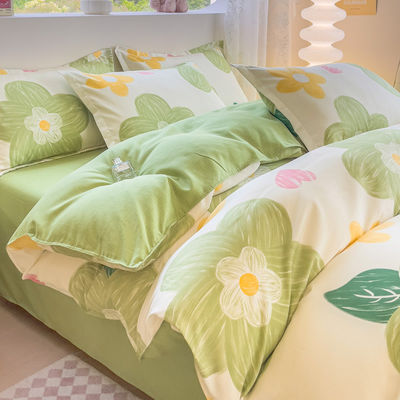 8PCS Set de ropa de cama de microfibra impresa con cortinas a juego en colores personalizados