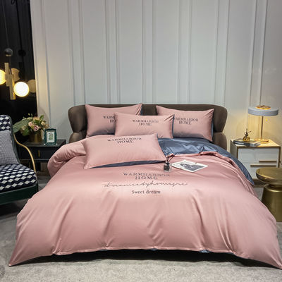 Lyocell Geométrico 100% Tencel Set de ropa de cama con diseño de rayas Set de cubierta de edredón personalizado