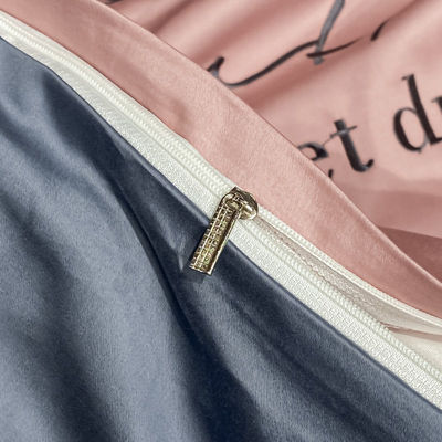 Lyocell Geométrico 100% Tencel Set de ropa de cama con diseño de rayas Set de cubierta de edredón personalizado