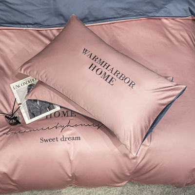 Lyocell Geométrico 100% Tencel Set de ropa de cama con diseño de rayas Set de cubierta de edredón personalizado