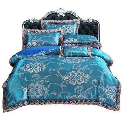 4pcs Coloridos Microfibra Impreso Queen ropa de cama para el hotel de lujo y comodidad