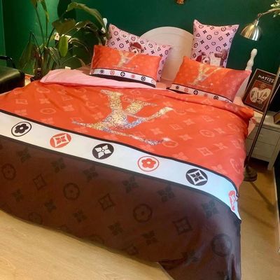 Impresión diagonal de lujo Violent Bear Set de sábanas de cama de diseño personalizado