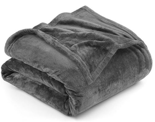 Blanca de lana gris de microfibra suave 300GSM King tamaño 90x102 pulgadas por Utopia ropa de cama