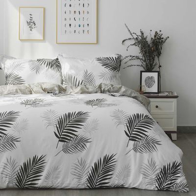 3PCS colores personalizados Set de cubierta de edredón de lujo 100% algodón Diseñador de ropa de cama