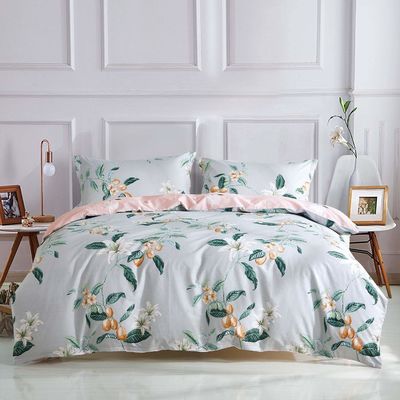 3PCS colores personalizados Set de cubierta de edredón de lujo 100% algodón Diseñador de ropa de cama