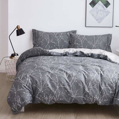 3PCS colores personalizados Set de cubierta de edredón de lujo 100% algodón Diseñador de ropa de cama