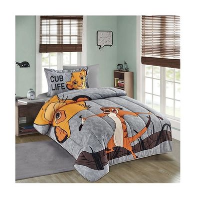 Home 4PCS Set Cute dibujos animados Impresos Niños Seti de cubierta de edredón 100% de algodón