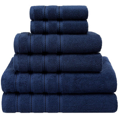 Transforma tu ducha de baño con nuestro juego de toallas Dobby Border 100% de algodón para toda la temporada
