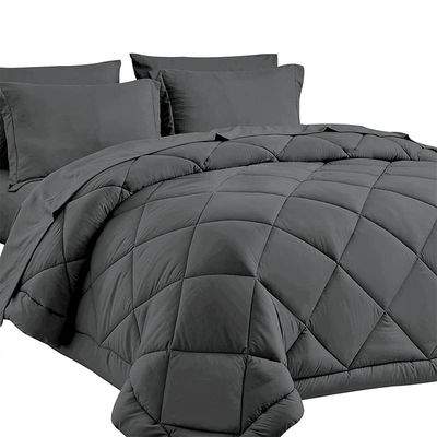 Cama de cama para el hogar suave y ecológica Seti de cama de microfibra de 3 piezas sostenible