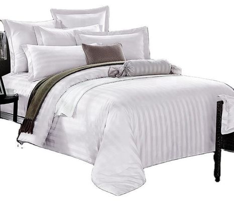 Cama de hotel almohada de apoyo única doble reina rey algodón/CVC 40S 1y 3cm rayas