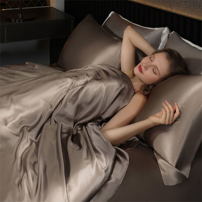 Confort sets ropa de cama hecha por grado 6A 100% seda de morera con 128x70 densidad de tela