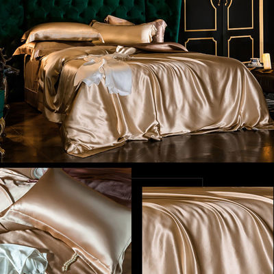Confort sets ropa de cama hecha por grado 6A 100% seda de morera con 128x70 densidad de tela