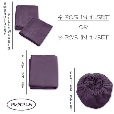 Políester llenado con sábanas de cama para colchones de cama de tamaño queen king