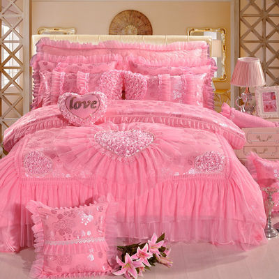 Patrón teñido sencillo 100% algodón 200TC Sábana de cama Sábana de cama de cojín de lujo