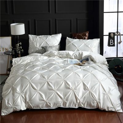 3d Luxury Style Hotel Home Blanco Euro Cubierto de colchón con cubierta de almohada 3pcs Set de ropa de cama