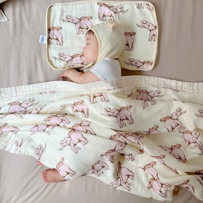 Estilo de patrón Bebé Bambú algodón gasa baño colcha de recién nacidos para clase A ropa de cama de cuna