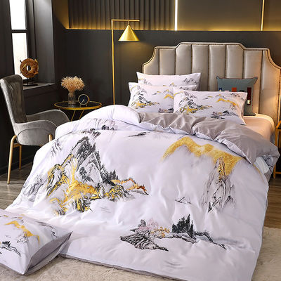 Set de ropa de cama de cuna para bebés inspirado en la naturaleza con materiales sostenibles y cortinas a juego