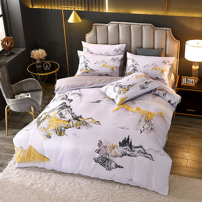 Set de ropa de cama de cuna para bebés inspirado en la naturaleza con materiales sostenibles y cortinas a juego