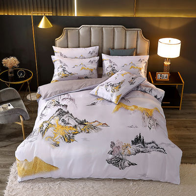 Set de ropa de cama de cuna para bebés inspirado en la naturaleza con materiales sostenibles y cortinas a juego
