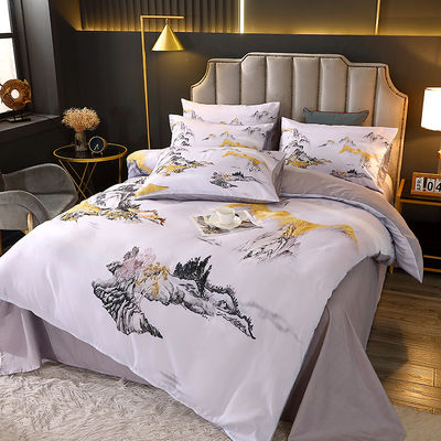 Set de ropa de cama de cuna para bebés inspirado en la naturaleza con materiales sostenibles y cortinas a juego