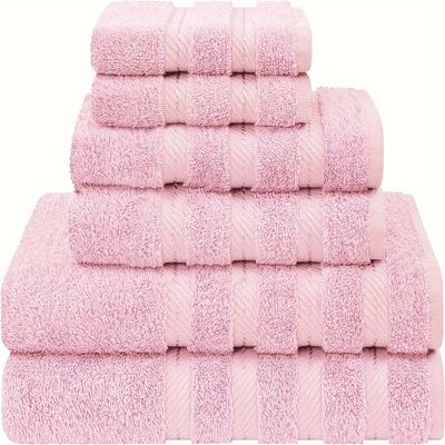 Antimicrobiana 6 piezas de toallas de juego 2024 Diseño para color personalizado Luxury Toallas de baño blancas