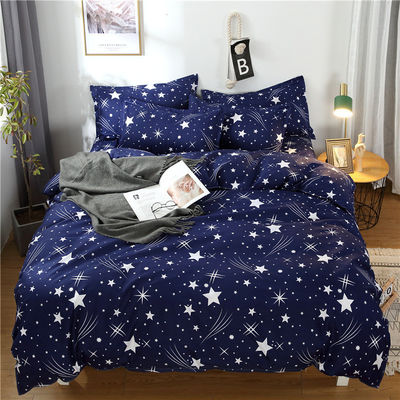 Tamaño personalizado Set de cama de 4 piezas de algodón puro para niños en dormitorio de estudiantes