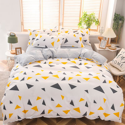 Tamaño personalizado Set de cama de 4 piezas de algodón puro para niños en dormitorio de estudiantes