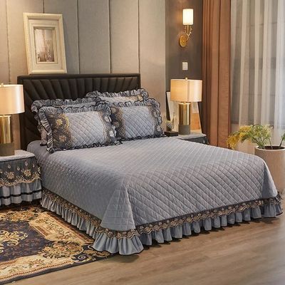 Cama única de ropa de cama de bordado conjunto de ropa de cama de ropa de cama de ropa de cama europea para electrodomésticos