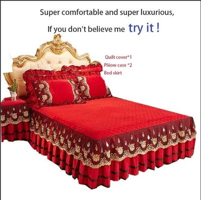 Cama única de ropa de cama de bordado conjunto de ropa de cama de ropa de cama de ropa de cama europea para electrodomésticos