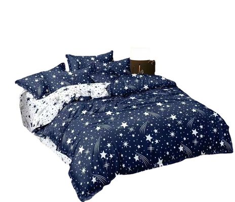 100% de algodón de microfibra para el hogar hotel ropa de cama de boda con impresión diagonal y falda de cama de encaje